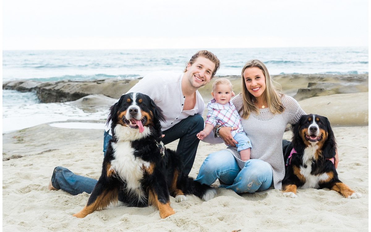 Beautiful La Jolla Beach Family Portrait Session featuring the happiest baby boy by Rachel Manning | San Diego Family Photographer